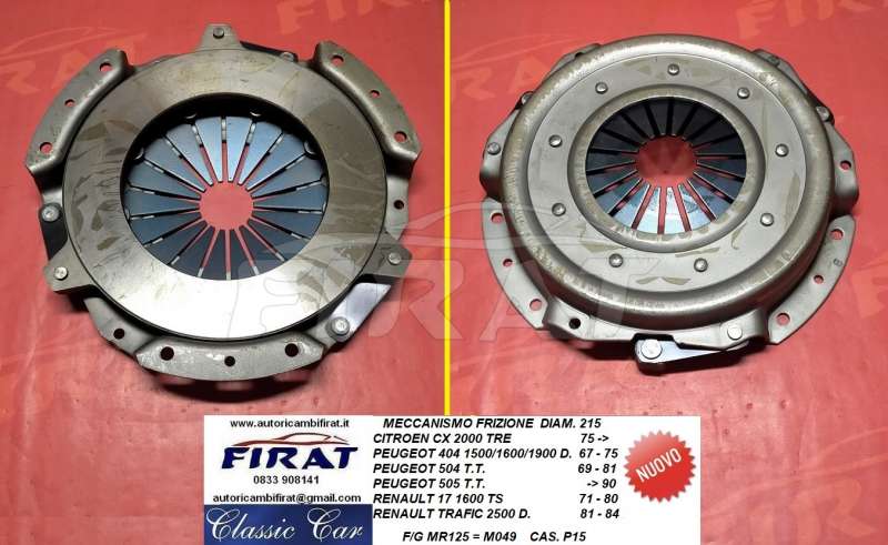 MECCANISMO FRIZIONE CITROEN CX 2000 -404-504 (MR125)